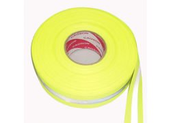 Dây đai màu vàng 50mm ép phản quang 15mm có logo 3M 