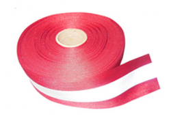 Dây đai màu đỏ 50mm ép phản quang 15mm có logo 3M