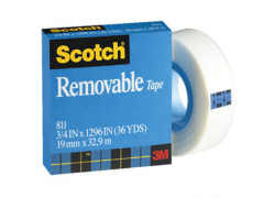 Băng keo 1 mặt 3M 811 Scotch Removable 