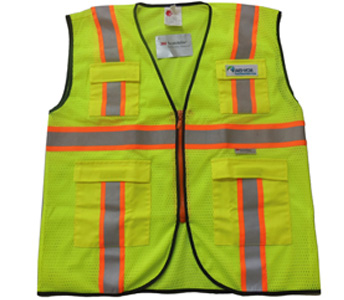 Áo phản quang 3M 8712 màu vàng 4 túi 