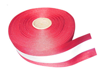 Dây đai màu đỏ 50mm ép phản quang 15mm có logo 3M