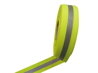 Dây đai màu vàng 50mm ép phản quang 15mm không có logo 3M 