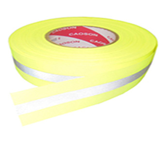 Dây đai màu vàng 50mm ép phản quang 15mm không có logo 3M 