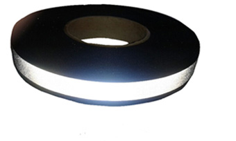 Dây đai màu đen 25mm ép phản quang 3M 15mm có logo 3M 