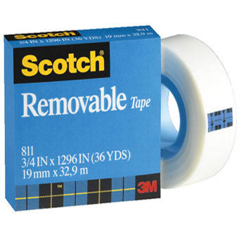 Băng keo 1 mặt 3M 811 Scotch Removable 