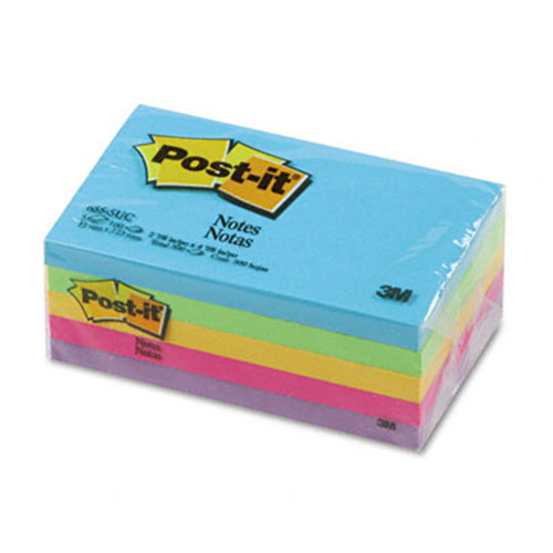 Giấy ghi chú post- it 3M 655-5uc size 3in x 5in