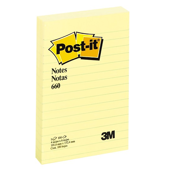 Giấy ghi chú post- it 3M 660 4in x 6in
