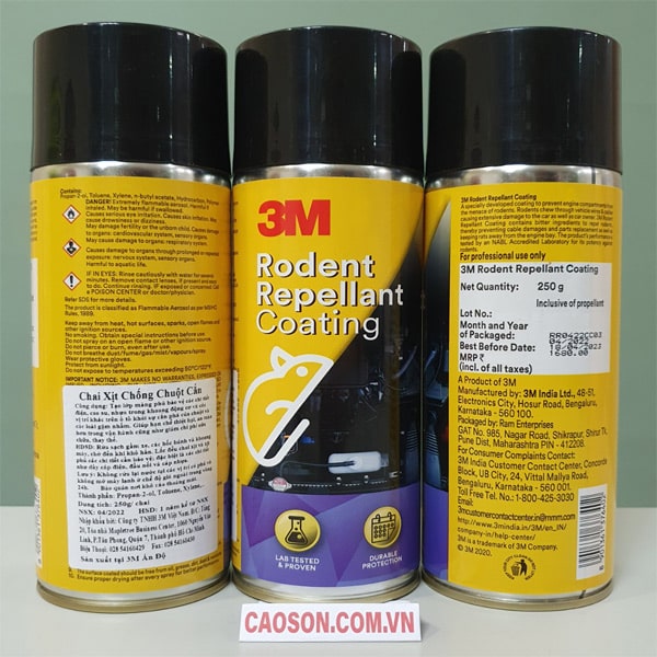 Chai xịt chống chuột xe hơi 3M Rodent Repellant Coating
