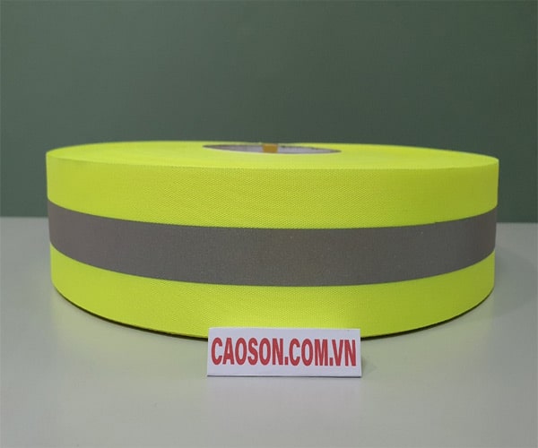 Dây đai xanh 50mm ép phản quang