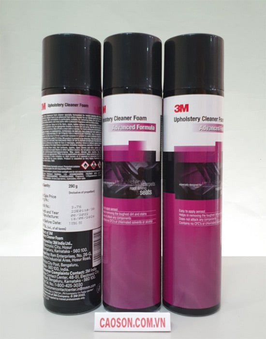 Chất tẩy rửa 3M upholstery cleaner foam vệ sinh ghế ngồi ô tô