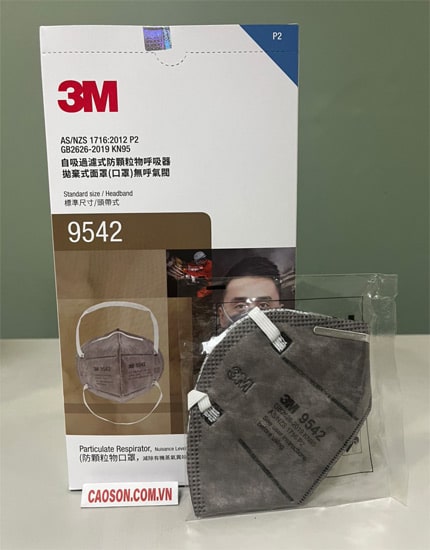 Khẩu trang 3M 9542 lọc bụi dạng rắn 