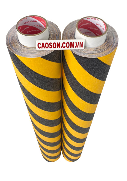 Băng keo chống trượt sọc vàng đen