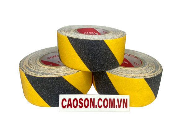 Băng keo chống trượt sọc vàng đen