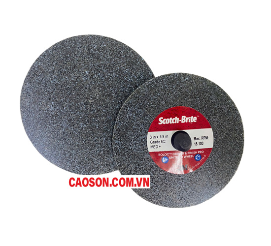 Bánh mài 3M Scotch Brite DP-UR 6C Medium, TR, 3 in x 1/8 in